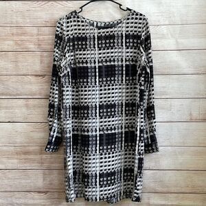 THAKOON FOR DESIGNATION DRESS IN GRAY AND BLACK